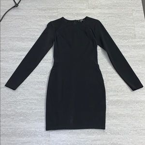 Aritzia Wilfred Black Dress w/mesh Cutouts
